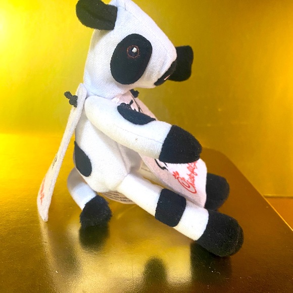 CHICK-FIL-A  PROMOTIONAL COW PLUSH WEARING DOUBLE-SIDED SIGN EAT MOR CHIKIN 2002 - Picture 10 of 15